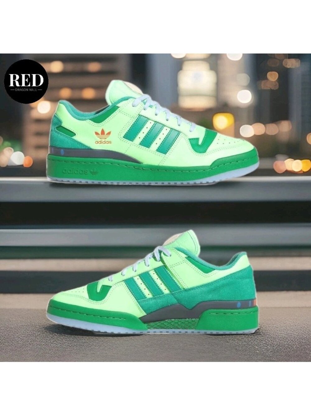 Adidas The Simpsons Forum 84 Low Cl Green Shoes JQ5290 - Men's Size 9 - Picture 11 of 15